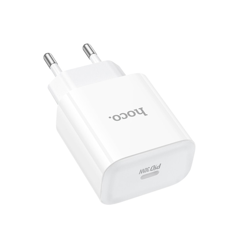 Мережевий зарядний пристрій HOCO C76A Pro Majestic single port PD30W charger White (6942007616300 )