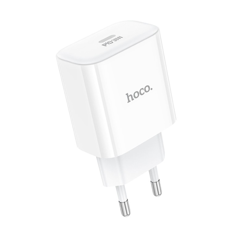 Мережевий зарядний пристрій HOCO C76A Pro Majestic single port PD30W charger White (6942007616300 )