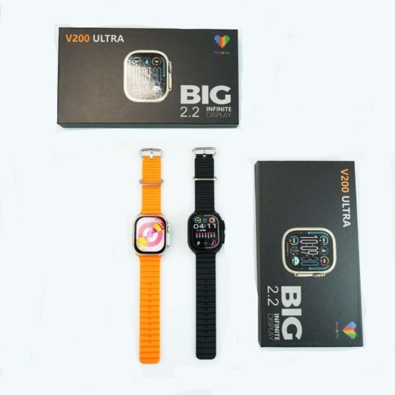 Смарт-годинник BIG V200 Ultra IP65 Black (V200UBlack)