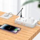Мережевий подовжувач HOCO AC8A Storm 3-position socket(PD30W/1C3A) White (6942007600101 )