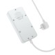 Мережевий подовжувач HOCO AC8A Storm 3-position socket(PD30W/1C3A) White (6942007600101 )
