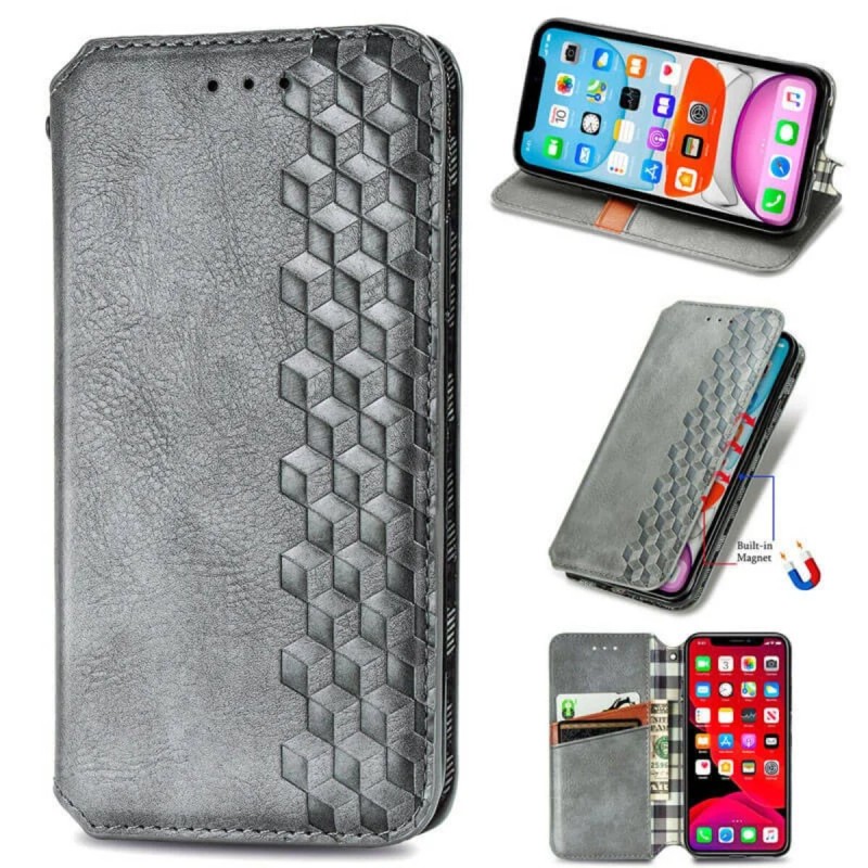 Чохол-книжка для смартфона Rubic Leather for Samsung Galaxy A05 Grey (RUBICSAA05Grey)