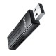 Хаб HOCO HB20 Mindful 2-in-1card reader(USB2.0) Black (6931474735201)