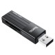 Хаб HOCO HB20 Mindful 2-in-1card reader(USB2.0) Black (6931474735201)