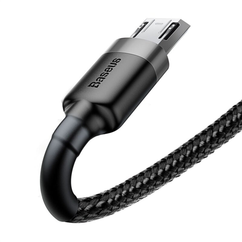 Кабель Baseus Cafule Cable USB For Micro 1.5A 2m Gray+Black (CAMKLF-CG1Y)