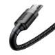 Кабель Baseus Cafule Cable USB For Micro 1.5A 2m Gray+Black (CAMKLF-CG1Y)