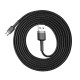 Кабель Baseus Cafule Cable USB For Micro 1.5A 2m Gray+Black (CAMKLF-CG1Y)
