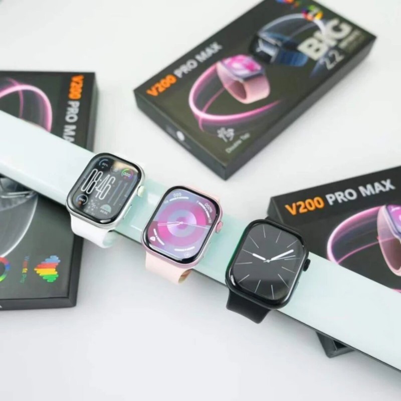 Смарт-годинник BIG V200 Pro Max IP65 Pink (V200PMPink)