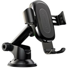 Тримач для мобiльного з БЗП Baseus Wireless Holder Osculum Type Black (WXYL-A01_)