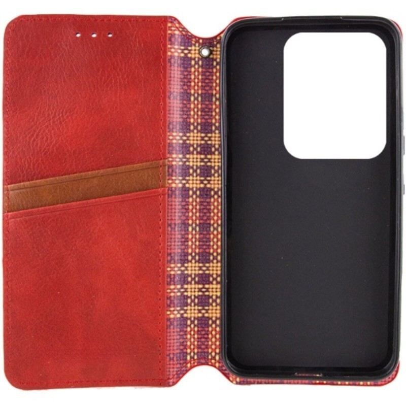 Чохол-книжка для смартфона Rubic Leather for Xiaomi Redmi Note 13 Pro 4G Red (RUBICXiNo13PRed)