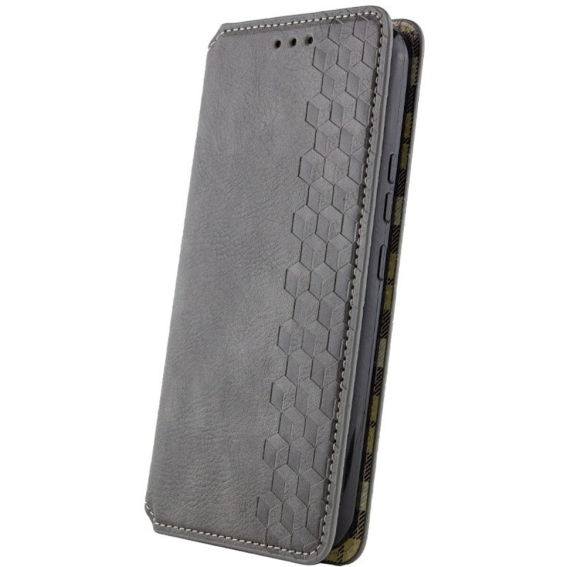 Чохол-книжка для смартфона Rubic Leather for Xiaomi Redmi Note 13 Pro 4G Grey (RUBICXiNo13PGrey)