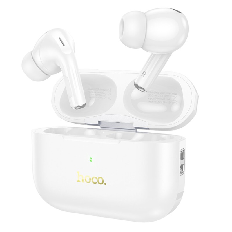 Навушники HOCO EW56 Plus Generoso true wireless ANC noise reduction BT headset White (6942007606707 )
