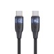 Кабель Usams US-SJ632 U85 Type-C To Type-C PD100W Aluminum Alloy Fast Charging & Data Cable black (SJ632USB01)
