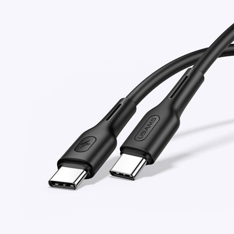 Кабель Usams US-SJ459 U43 Type-C TO Type-C 100W PDFast Charging & Data Cable 1.2m black (SJ459USB01)