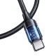 Кабель Usams US-SJ524 U71 Type-C To Type-C 100W PD Fast Charging & Data Cable 1.2m black (SJ524USB01)