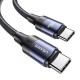Кабель Usams US-SJ524 U71 Type-C To Type-C 100W PD Fast Charging & Data Cable 1.2m black (SJ524USB01)