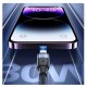 Кабель Usams US-SJ634 U85 Type-C To Lightning PD 30W Aluminum Alloy Fast Charging & Data Cable 1.2m black (SJ634USB01)