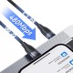 Кабель Usams US-SJ634 U85 Type-C To Lightning PD 30W Aluminum Alloy Fast Charging & Data Cable 1.2m black (SJ634USB01)