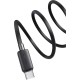Кабель Usams US-SJ696 60W Striped Data Cable Type-C To Type-C-KY Series 2M black (SJ696USB01)