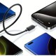 Кабель Usams US-SJ696 60W Striped Data Cable Type-C To Type-C-KY Series 2M black (SJ696USB01)