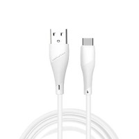 Кабель WUW-X196 USB Type-C 2,4А white (6972573335589)