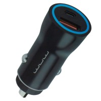 Автомобільний зарядний пристрій WUW-C146 PD20W+QC3.0 black (6972573332298)