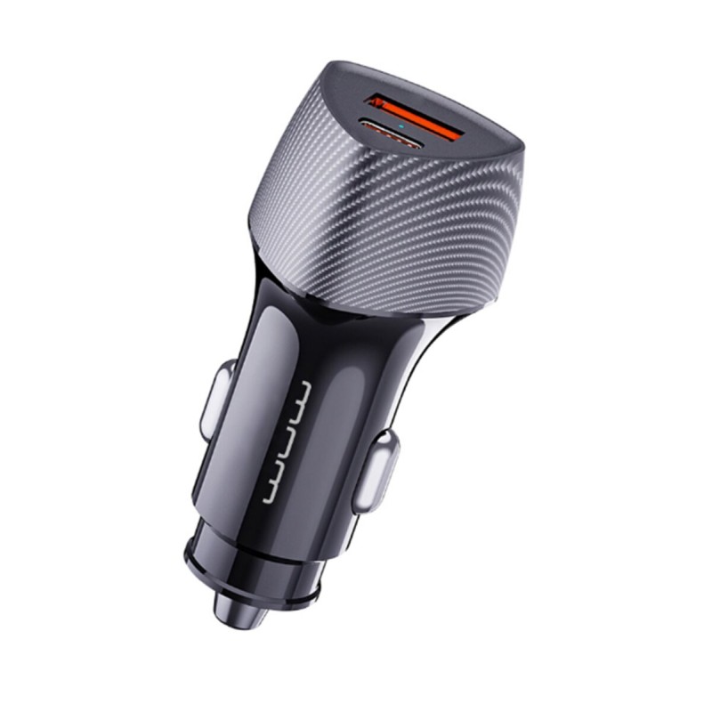 Автомобільний зарядний пристрій WUW-C206 PD20W+QC3.0 Grey (6972573333394)