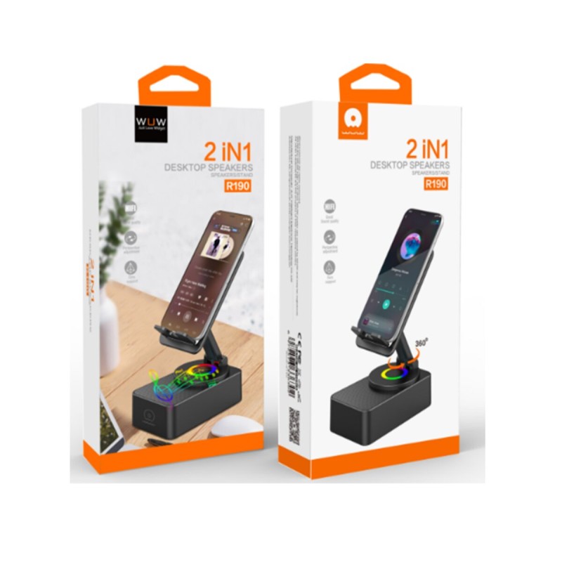 Портативна акустика WUW-R190 black (6972573336302)
