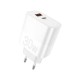 Зарядний пристрій WUW-C208 30W PD USB-C + USB QC3.0 18W white (6972573333417)