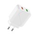 Зарядний пристрій WUW-C134 USB QC 3.0 +USB 2.1A white (6972573330652)