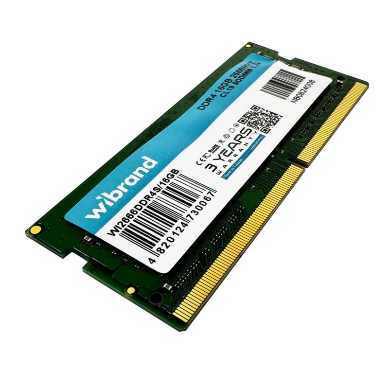 DDR4 Wibrand 16GB 2666MHz CL19 SODIMM (WI2666DDR4S/16GB)