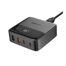 Мережевий зарядний пристрій ACEFAST Z6 PD65W GaN (2*USB-C+2*USB-A) desktop charging adapter Black (6974316283324)