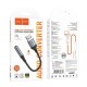 Аудiокабель HOCO LS36 Fresh external sound card USB to 3.5 Black (6942007608879 )