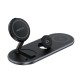 Бездротовий зарядний пристрій ACEFAST E19 Qi2 desktop 3-in-1 wireless charging holder Black (6974316283096)