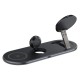 Бездротовий зарядний пристрій ACEFAST E19 Qi2 desktop 3-in-1 wireless charging holder Black (6974316283096)