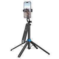 Селфі-монопод HOCO K22 Handy aluminum alloy anti-shake live broadcast holder Black (6942007623506)
