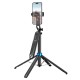 Селфі-монопод HOCO K22 Handy aluminum alloy anti-shake live broadcast holder Black (6942007623506)