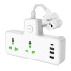Мережевий подовжувач HOCO  AC11A Voyage 2-position expansion socket(1C3A) White (6942007607063 )