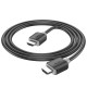 Кабель HOCO US08 HDTV 2.0 male-to-male 4K HD data cable(L=1M) Black (6931474799388 )