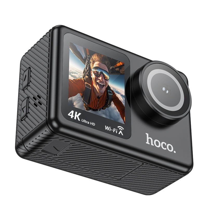 Екшен камера HOCO DV101 dual color screen sports camera Black (6942007616805)