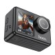 Екшен камера HOCO DV101 dual color screen sports camera Black (6942007616805)