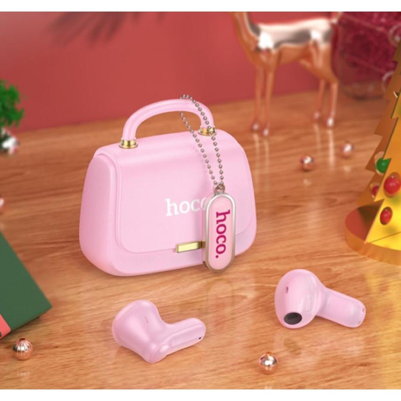 Навушники HOCO DES35 Dawn handbag BT headset Pink (6942007613132)