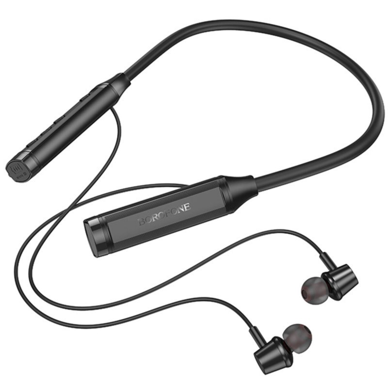 Навушники BOROFONE BE66 Motor neck-mounted BT headset Black (6941991109140)