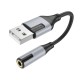 Адаптер BOROFONE BV19 Creator external sound card USB to 3.5mm Black (6941991108358)