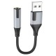 Адаптер BOROFONE BV19 Creator external sound card USB to 3.5mm Black (6941991108358)