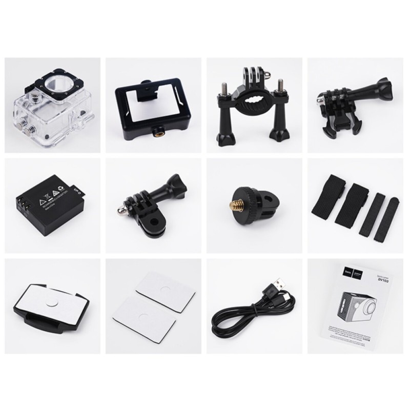 Екшен камера HOCO DV100 sports camera Black (6942007616799)