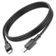 Кабель Hoco X101 Assistant 60W silicone charging data cable Type-C to Type-C Black (6942007604093)