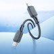 Кабель Hoco X101 Assistant 60W silicone charging data cable Type-C to Type-C Black (6942007604093)