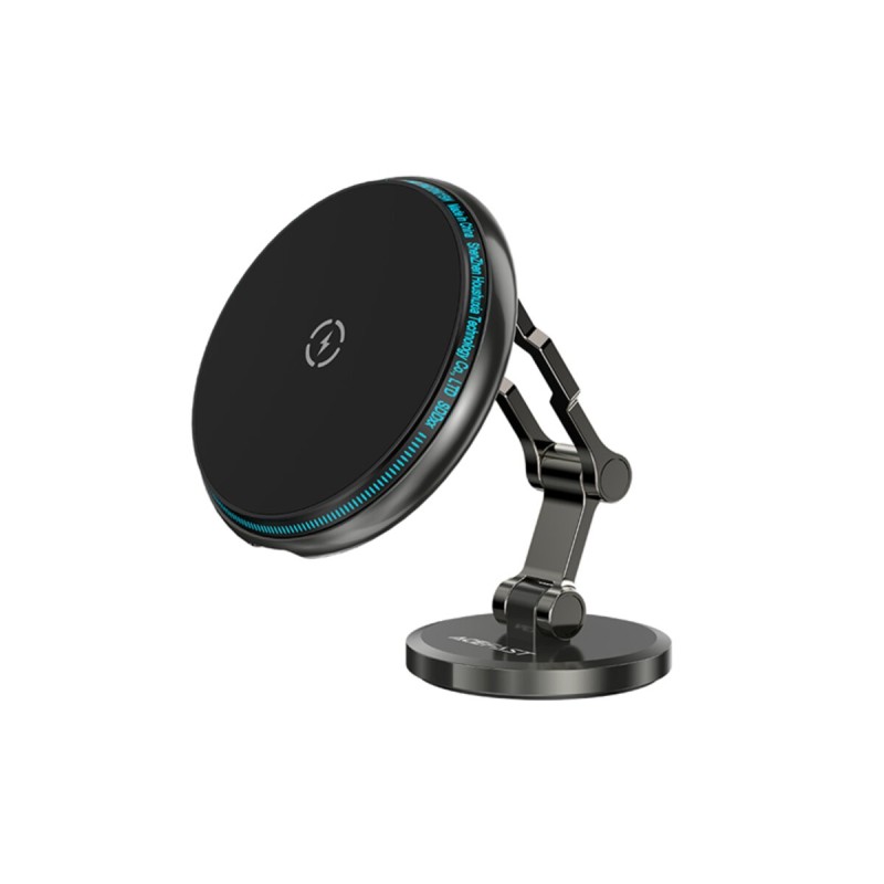 Автотримач для мобільного ACEFAST D30 magnetic folding wireless charging car holder Black (6974316283089)