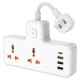 Мережевий подовжувач HOCO AC12 Reise 2-position expansion socket(PD30W/1C3A) (US) White (6942007607087)